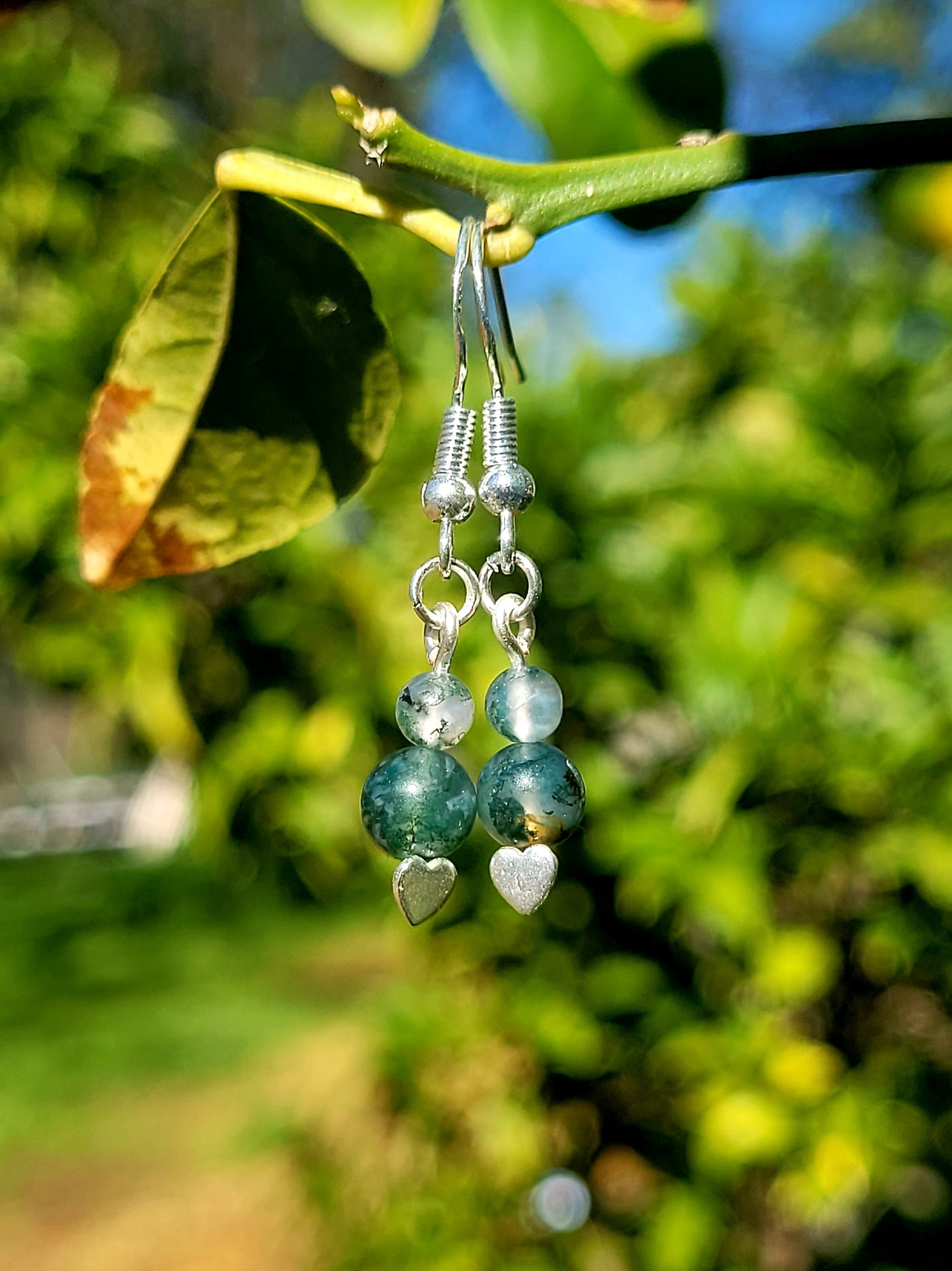 Moss Agate ♡ Earrings