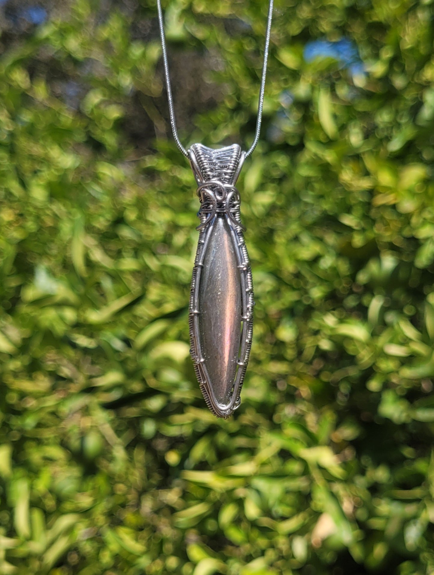 Labradorite Wire Wrapped Pendant