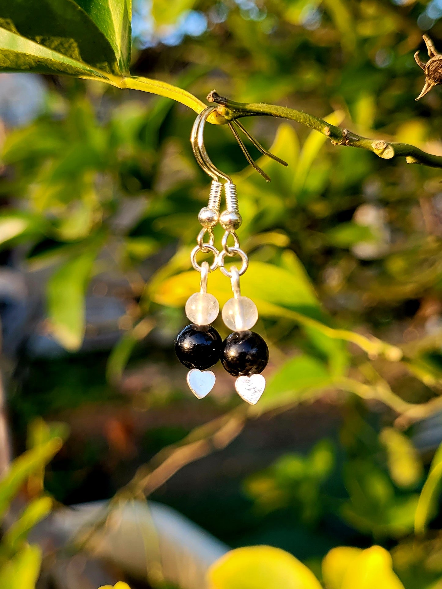 Tourmalinated Quartz Earrings
