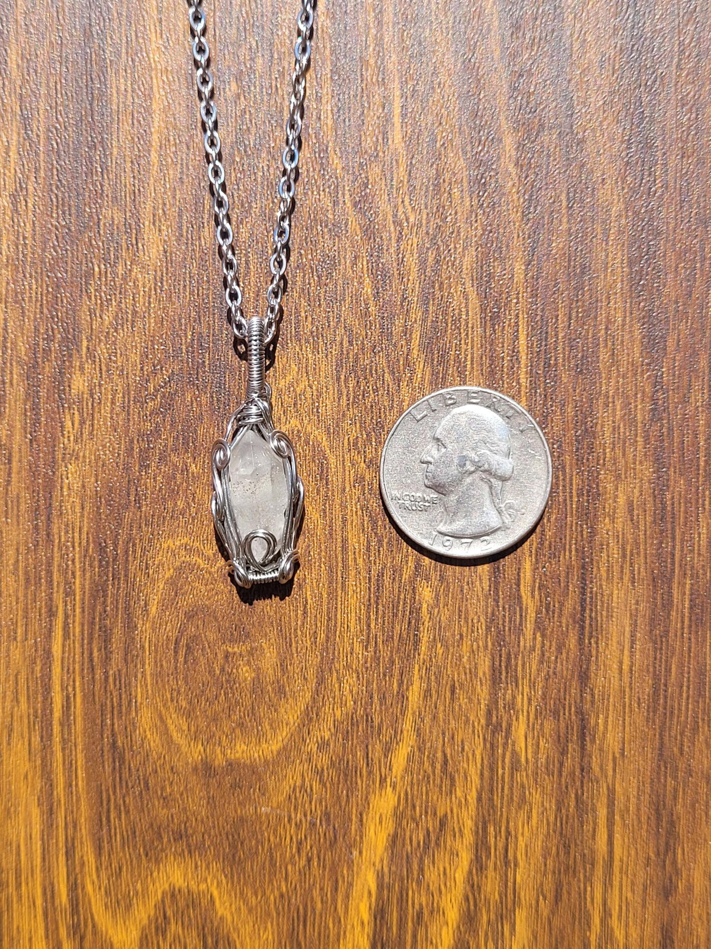 Wire Wrapped Quartz Point