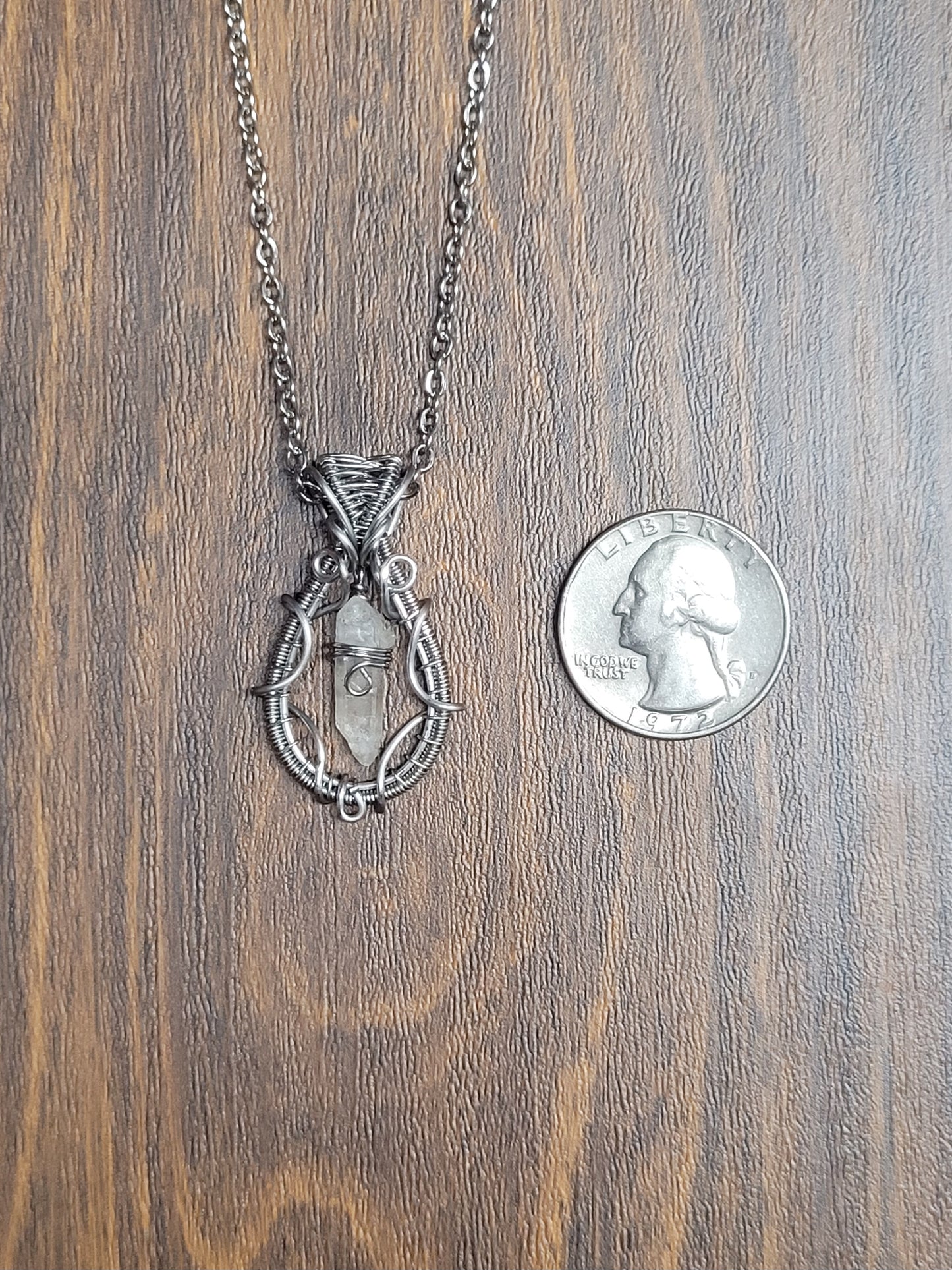 DT Quartz Wire Wrapped Pendant