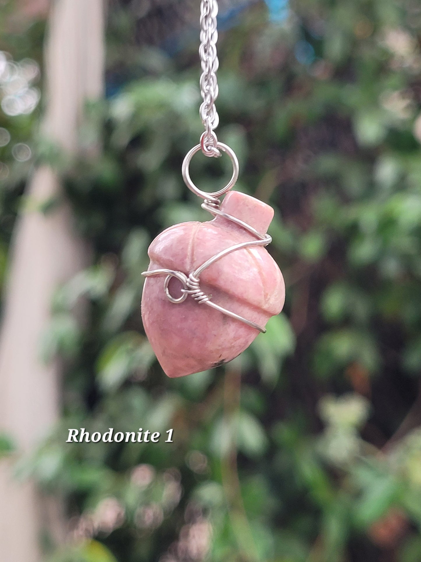 Wire Wrapped Crystal Acorn