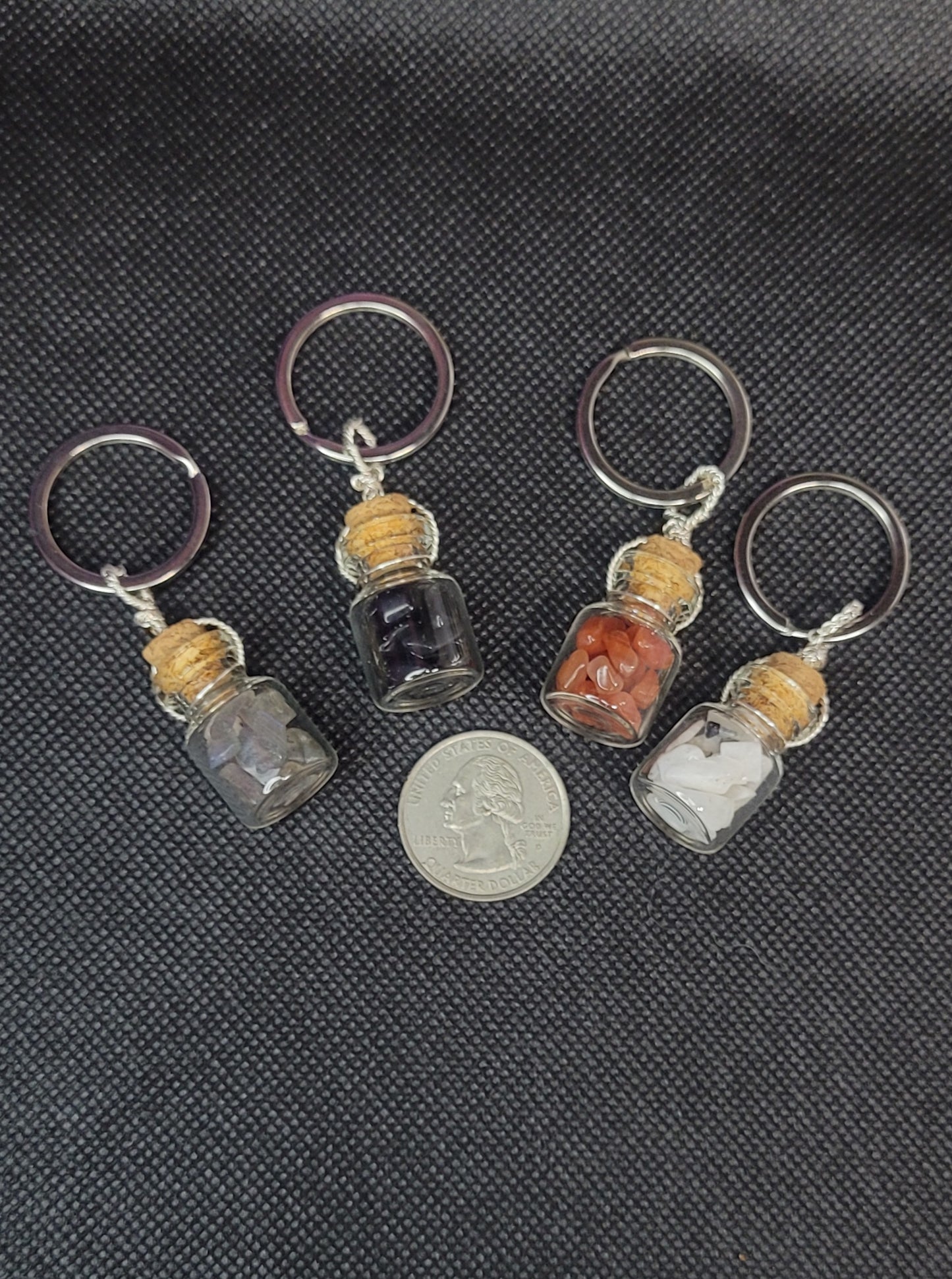 Crystal Chip Keychain
