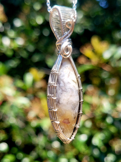 Crazy Lace Wire Wrapped Pendant