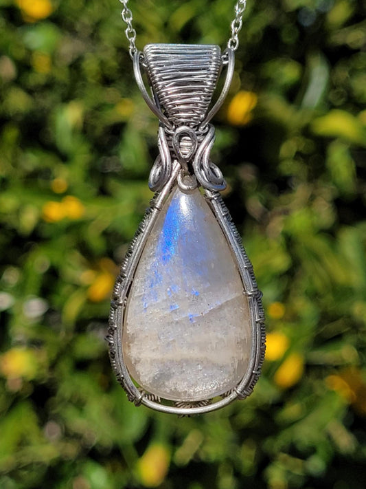 Moonstone Wire Wrapped Pendant