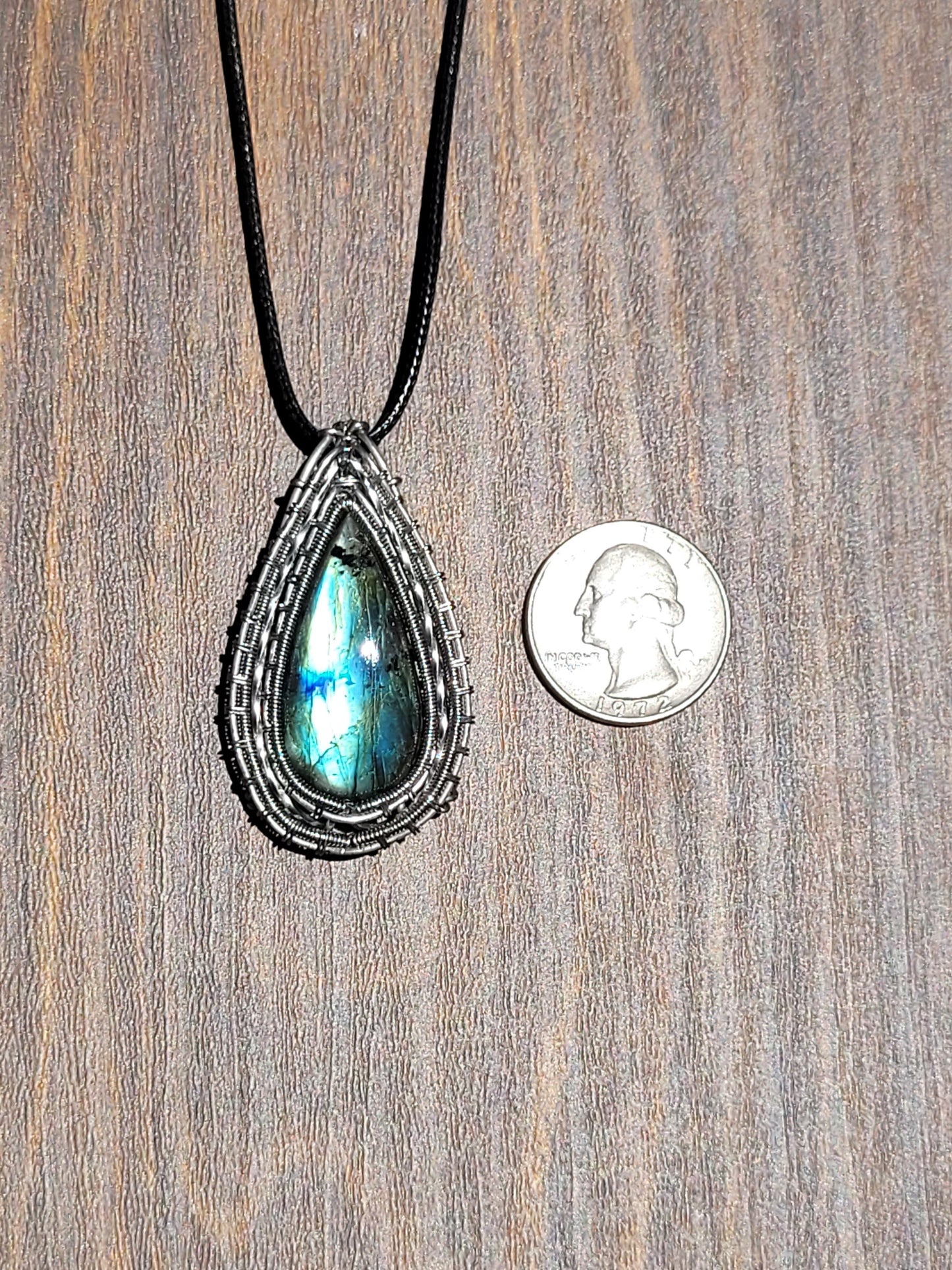 Labradorite Wire Wrapped Pendant