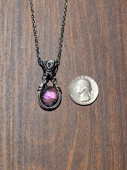 Labradorite Wire Wrapped Pendant