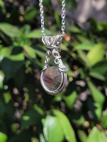 Labradorite Wire Wrapped Pendant