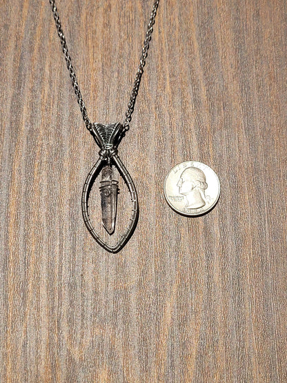 Quartz Point Wire Wrapped Pendant