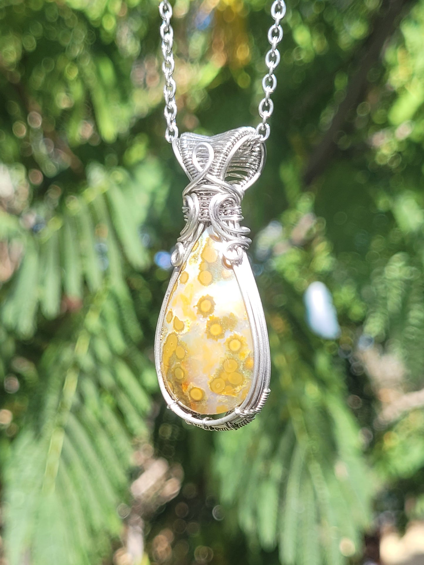 OJ Wire Wrapped Pendant