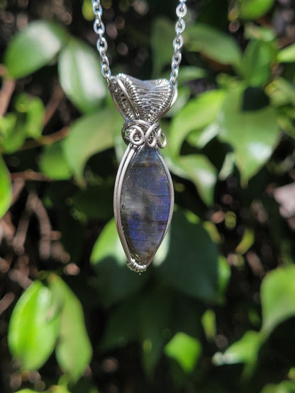 Labradorite Wire Wrapped Pendant
