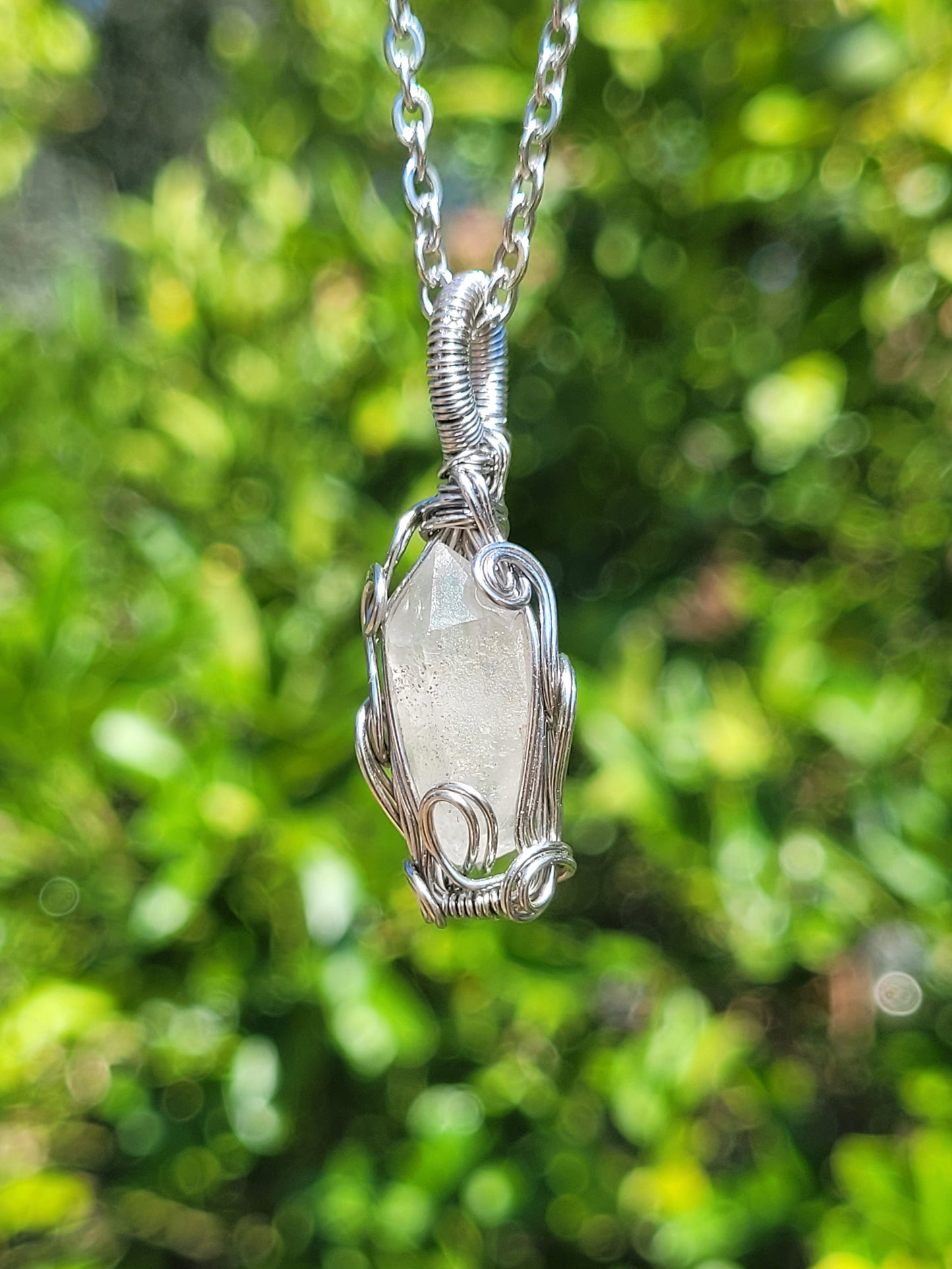 Wire Wrapped Quartz Point