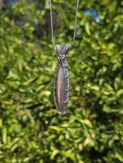 Labradorite Wire Wrapped Pendant