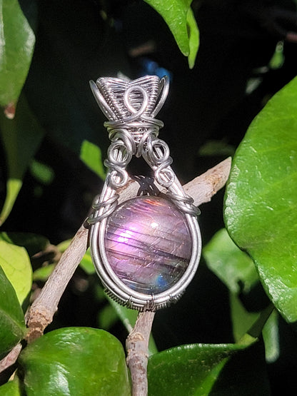 Labradorite Wire Wrapped Pendant