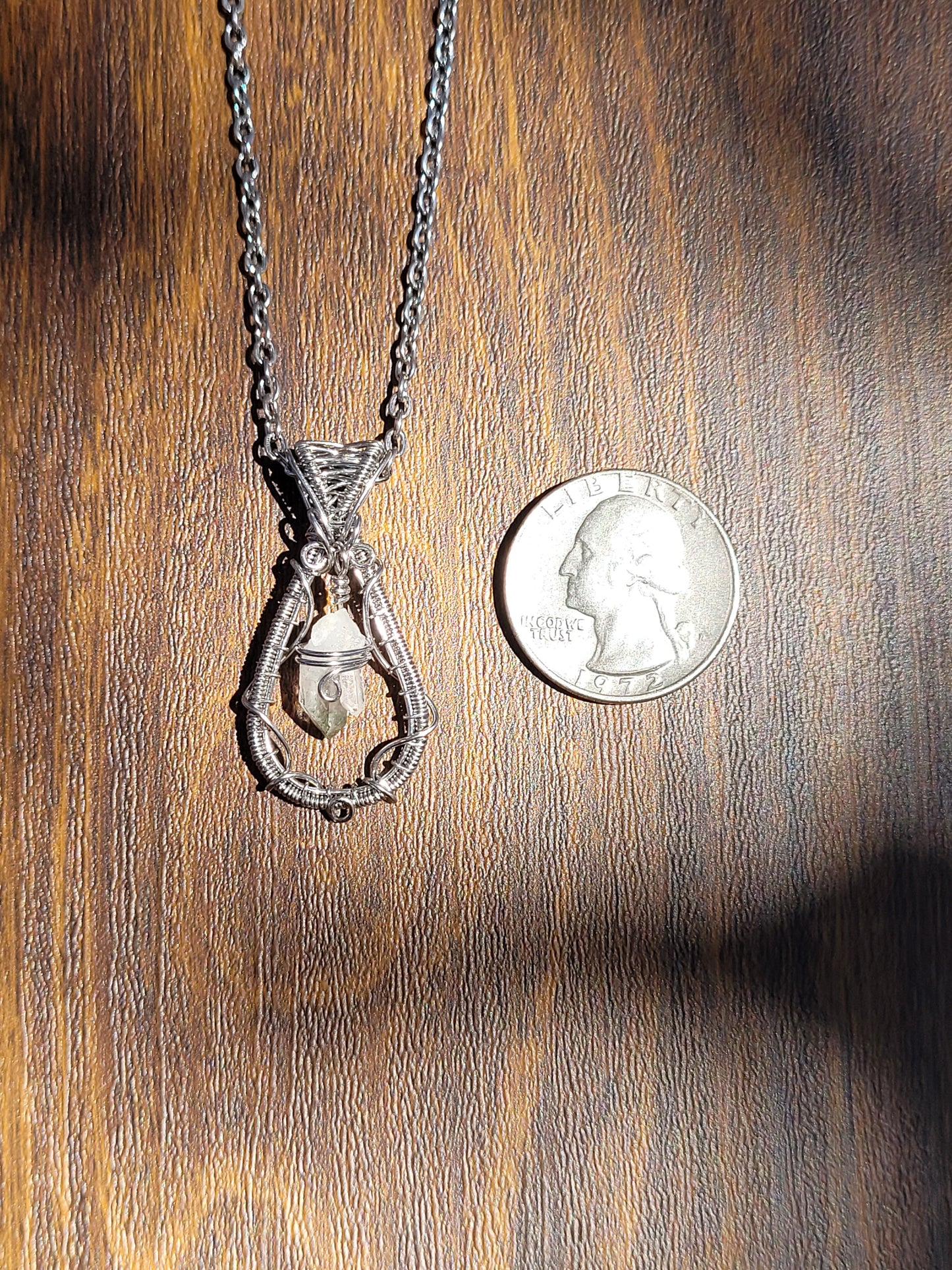 Floating Quartz Pendant