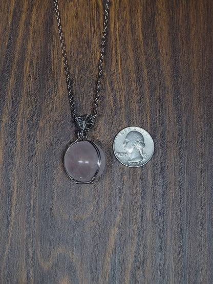 Rose Quartz Fidget Pendant