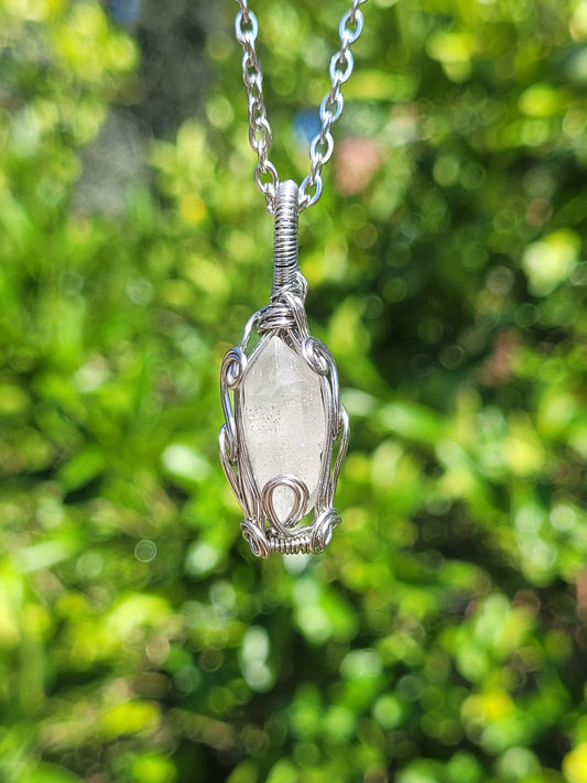 Wire Wrapped Quartz Point