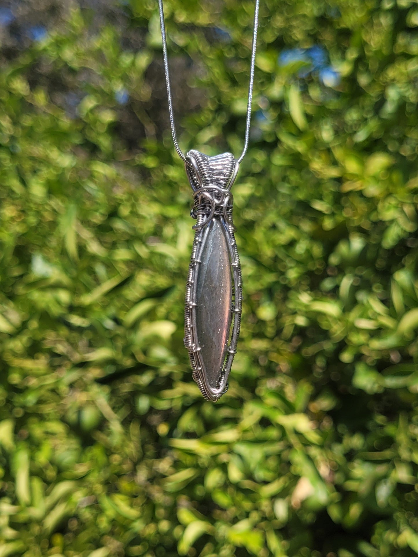 Labradorite Wire Wrapped Pendant