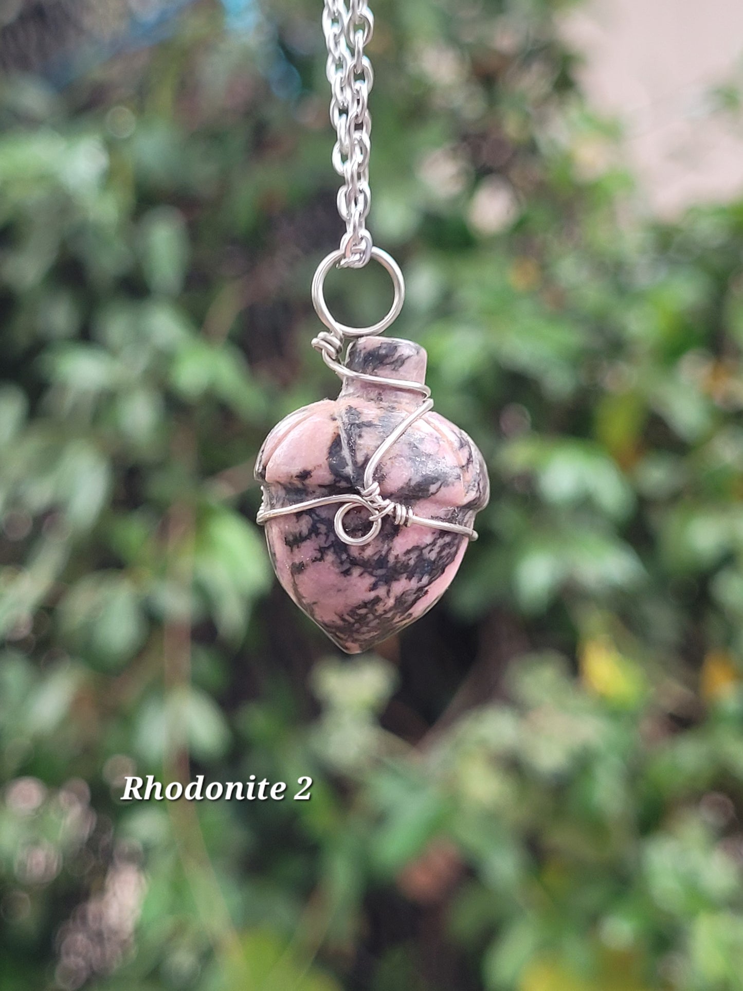 Wire Wrapped Crystal Acorn