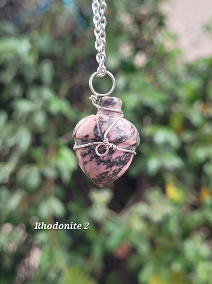Wire Wrapped Crystal Acorn