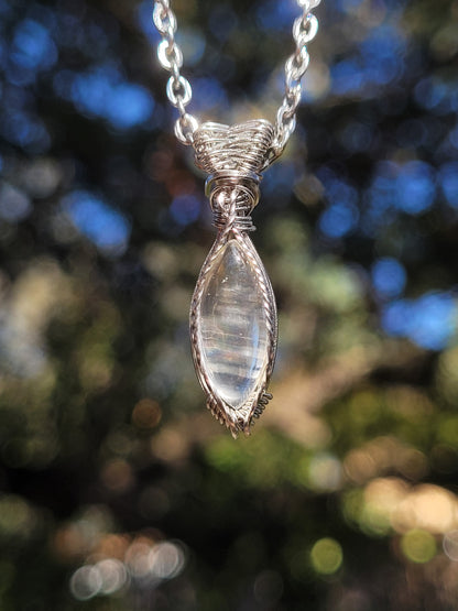 Malawi Moonstone Wire Wrapped Pendant