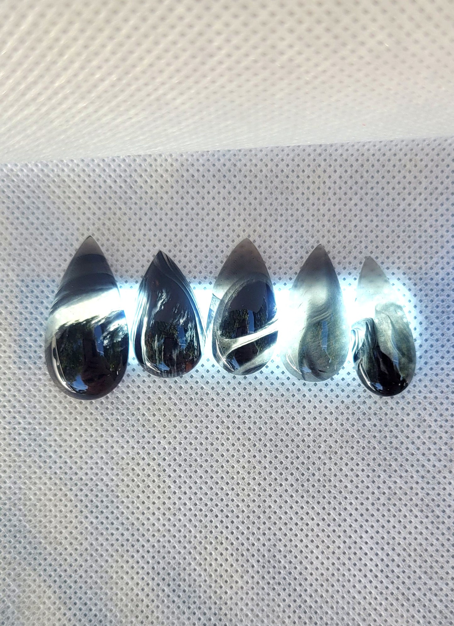 Midnight Mahogany Lace Obsidian