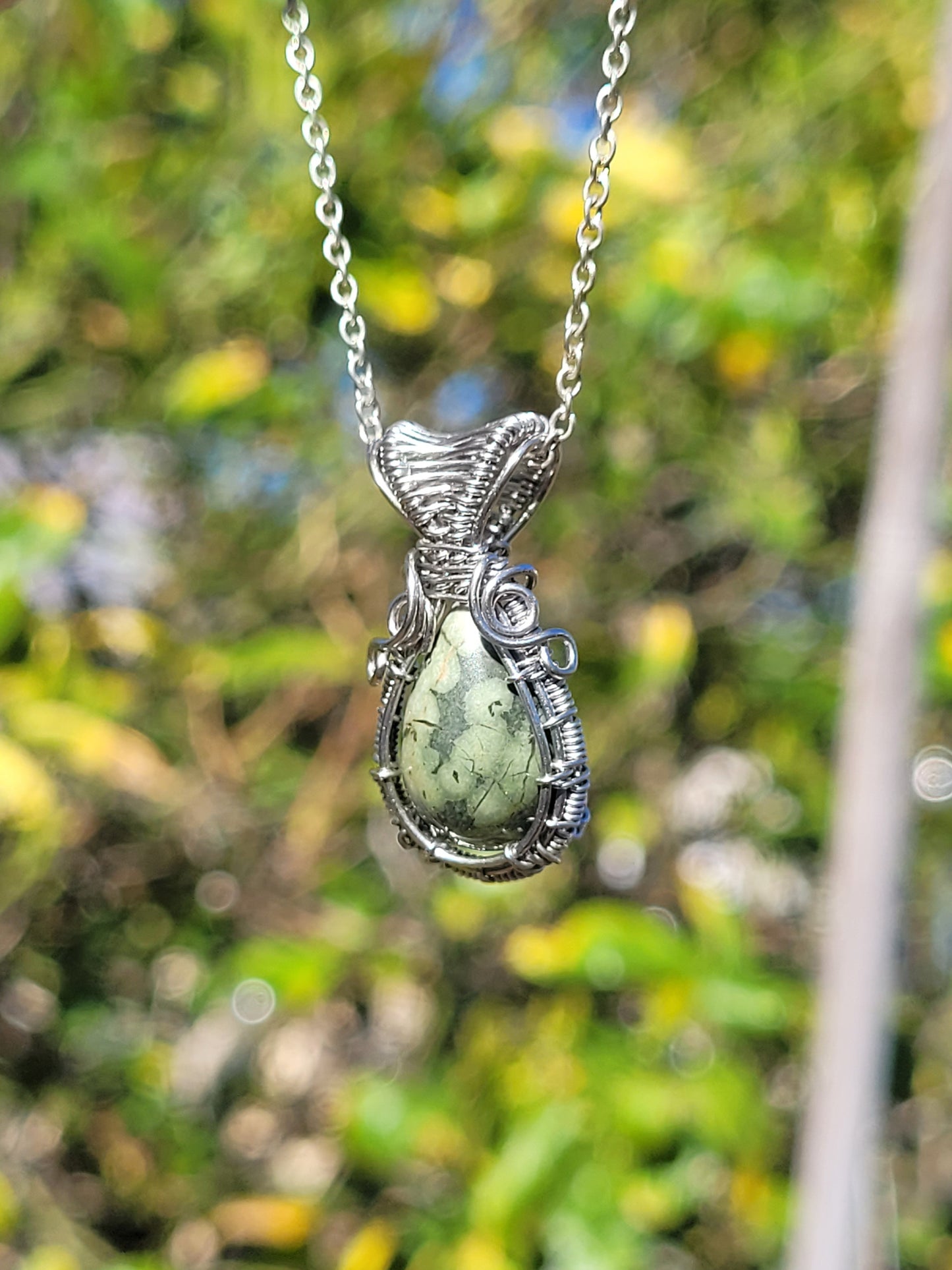 Jasper Wire Wrapped Pendant