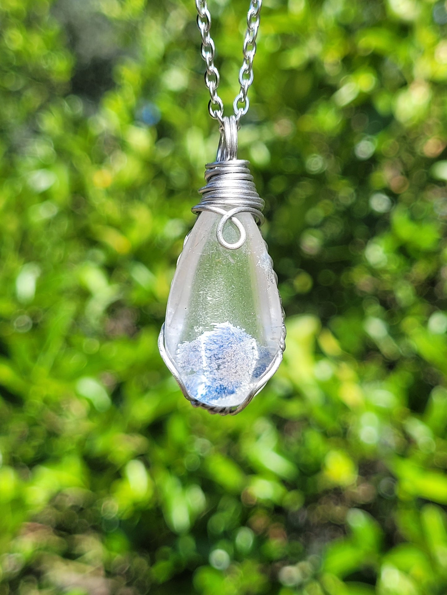 Garden Quartz Wire Wrapped Pendant