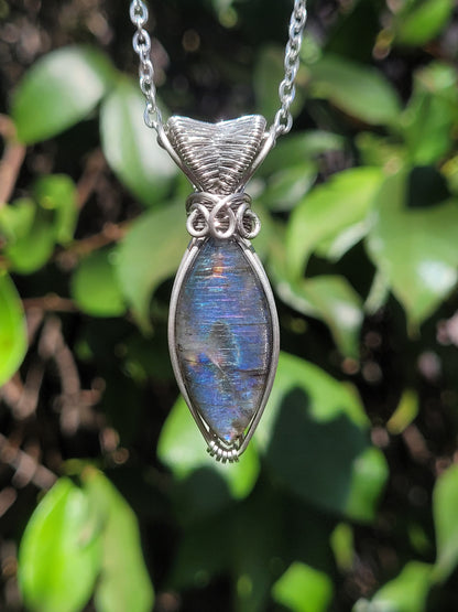 Labradorite Wire Wrapped Pendant