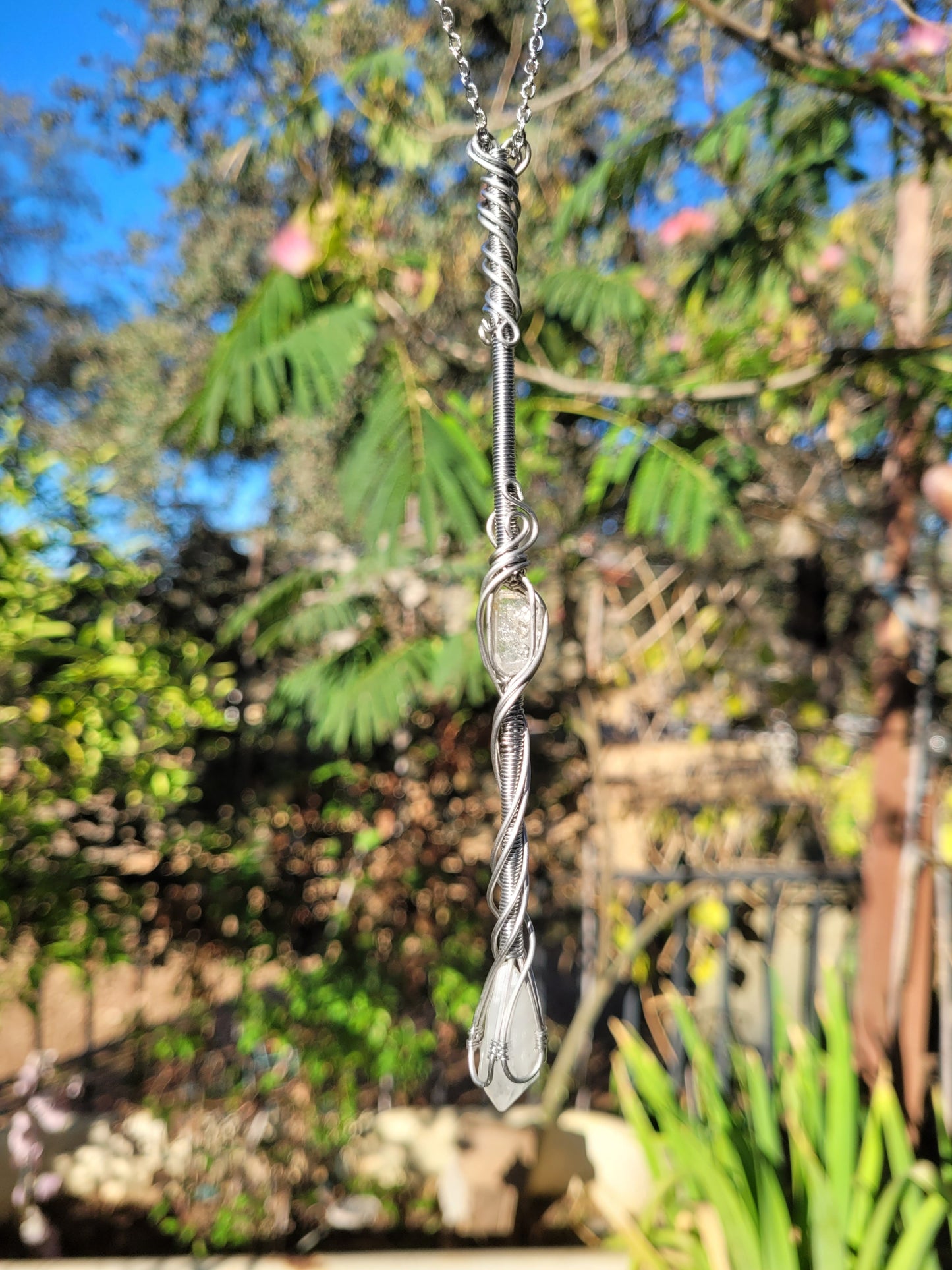 Quartz Point Wand Necklace