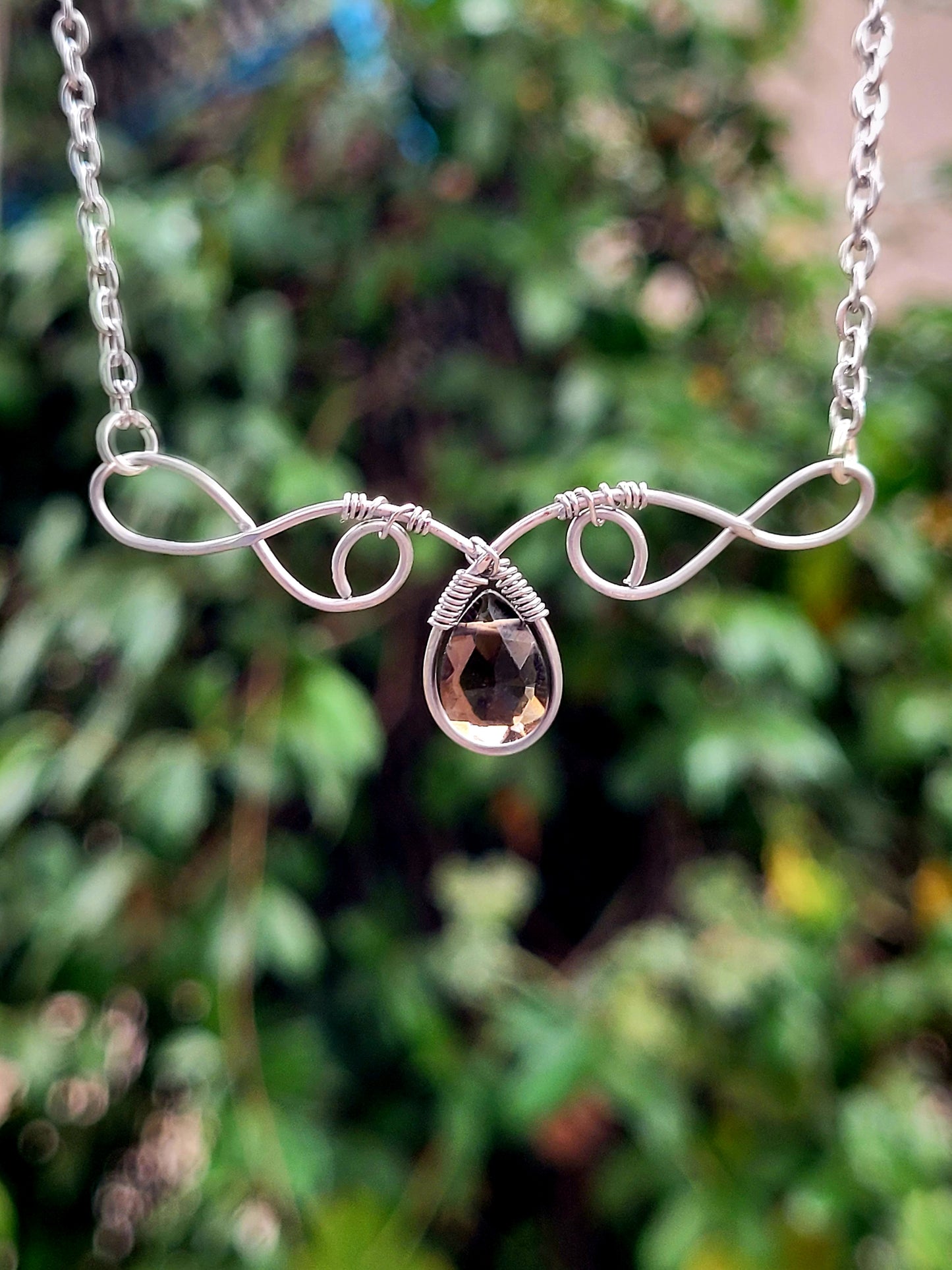 Custom Smoky Quartz Pendant