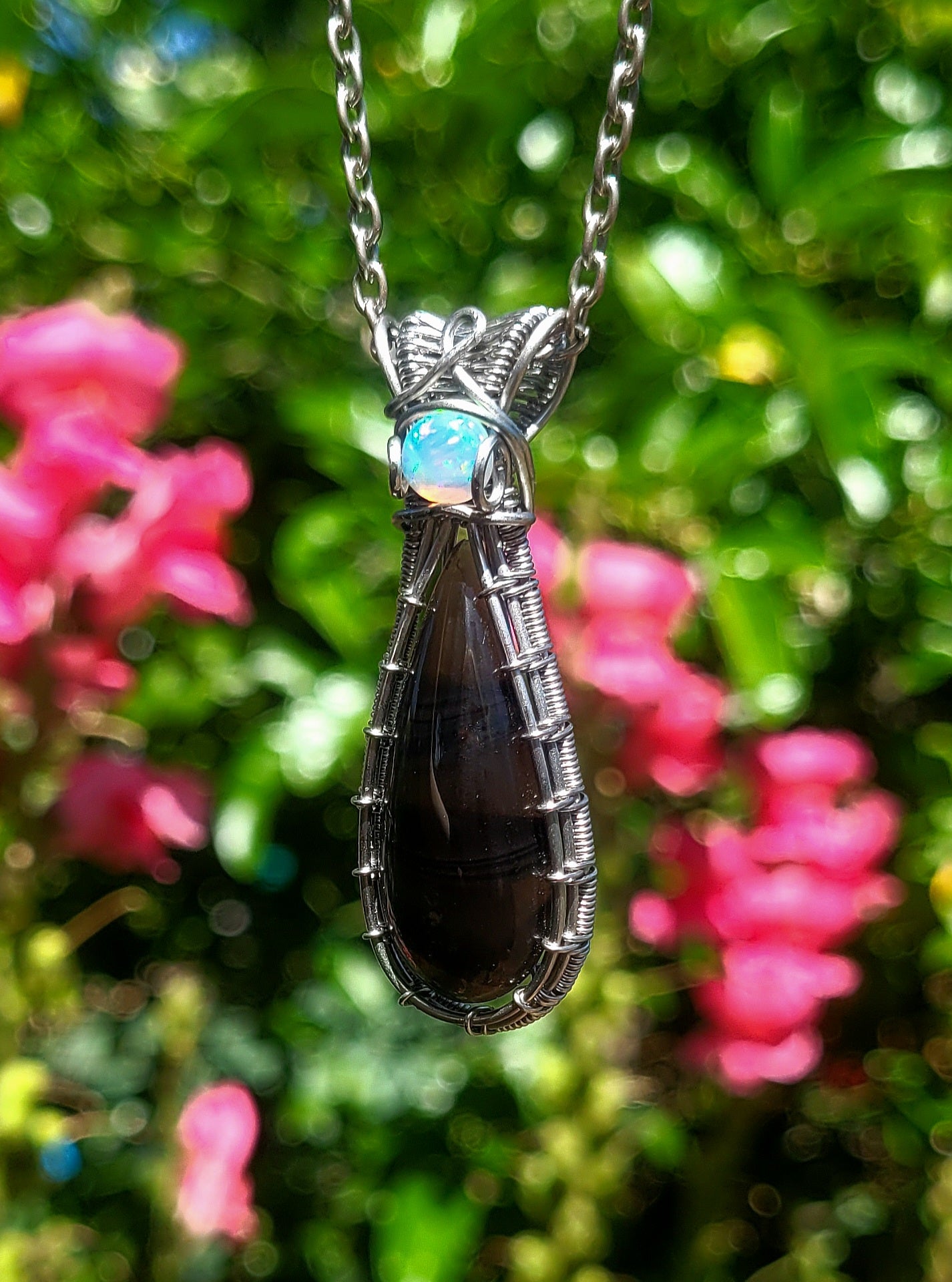 Midnight Lace Obsidian + Opal