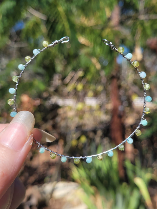 Peridot + Amazonite Bracelet