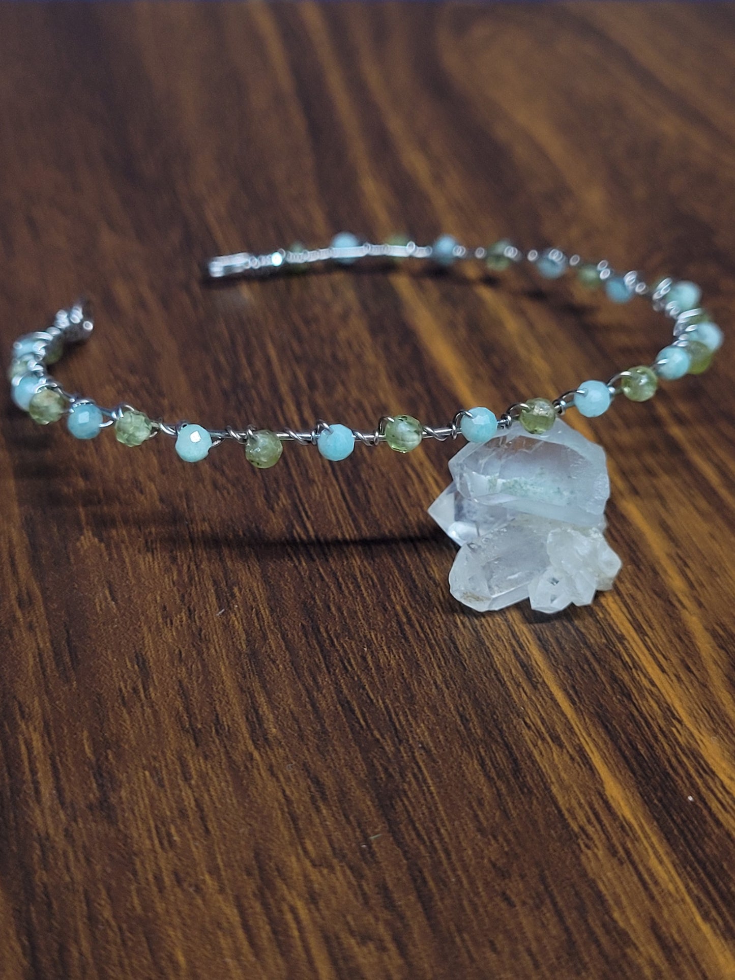 Peridot + Amazonite Bracelet