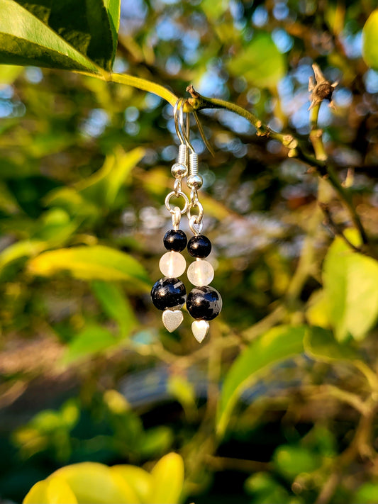 Tourmalinated Quartz Earrings