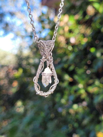 Floating Quartz Pendant