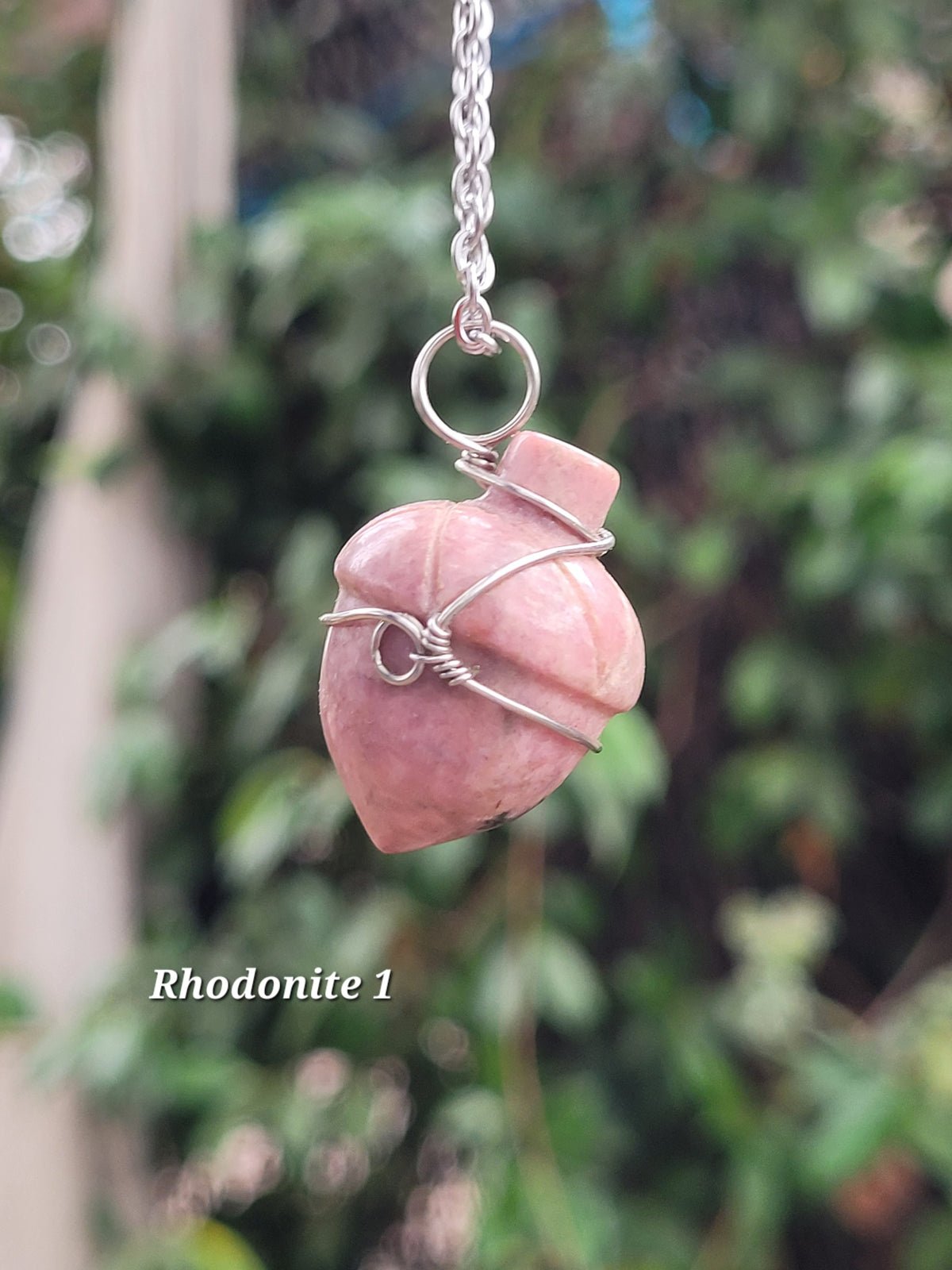 Wire Wrapped Crystal Acorn
