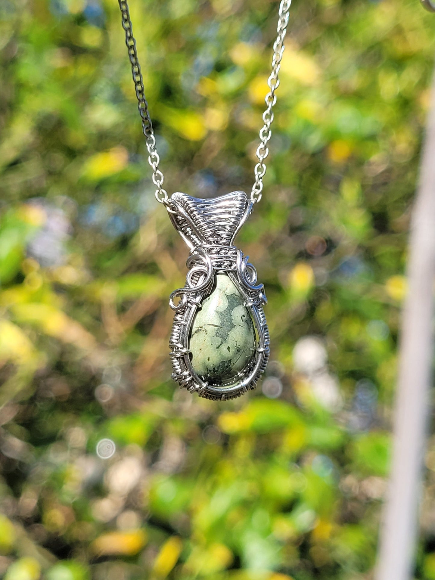 Jasper Wire Wrapped Pendant