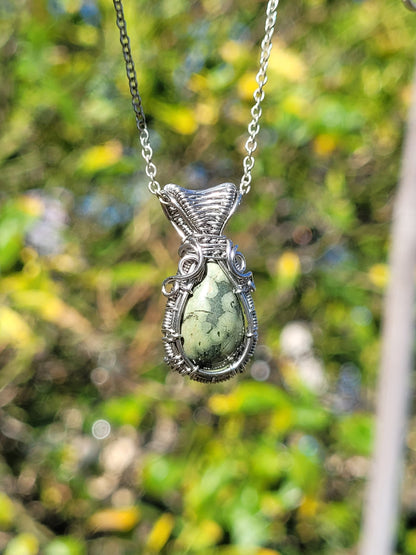 Jasper Wire Wrapped Pendant