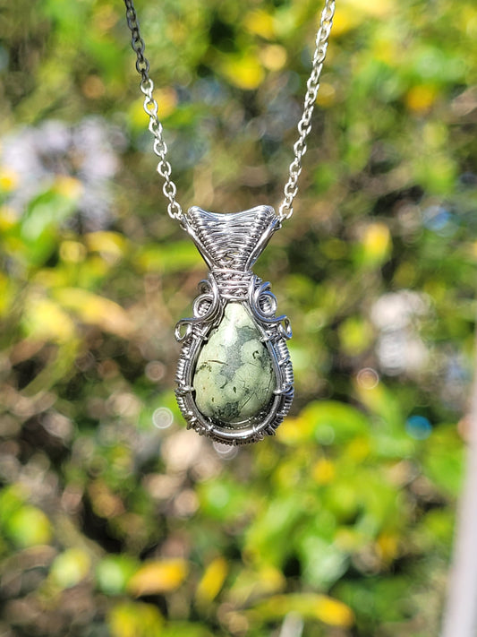 Jasper Wire Wrapped Pendant