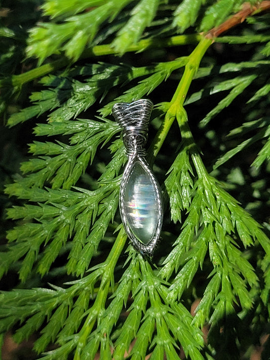Malawi Moonstone Wire Wrapped Pendant